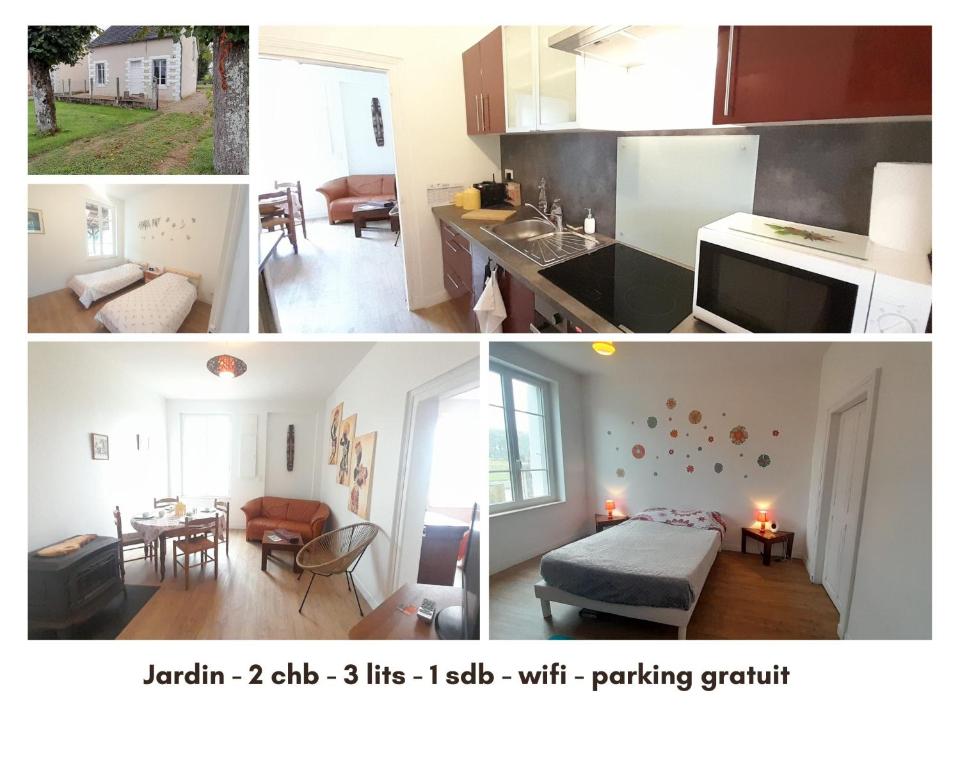 Køkken eller tekøkken på Le joli gite de Bouges