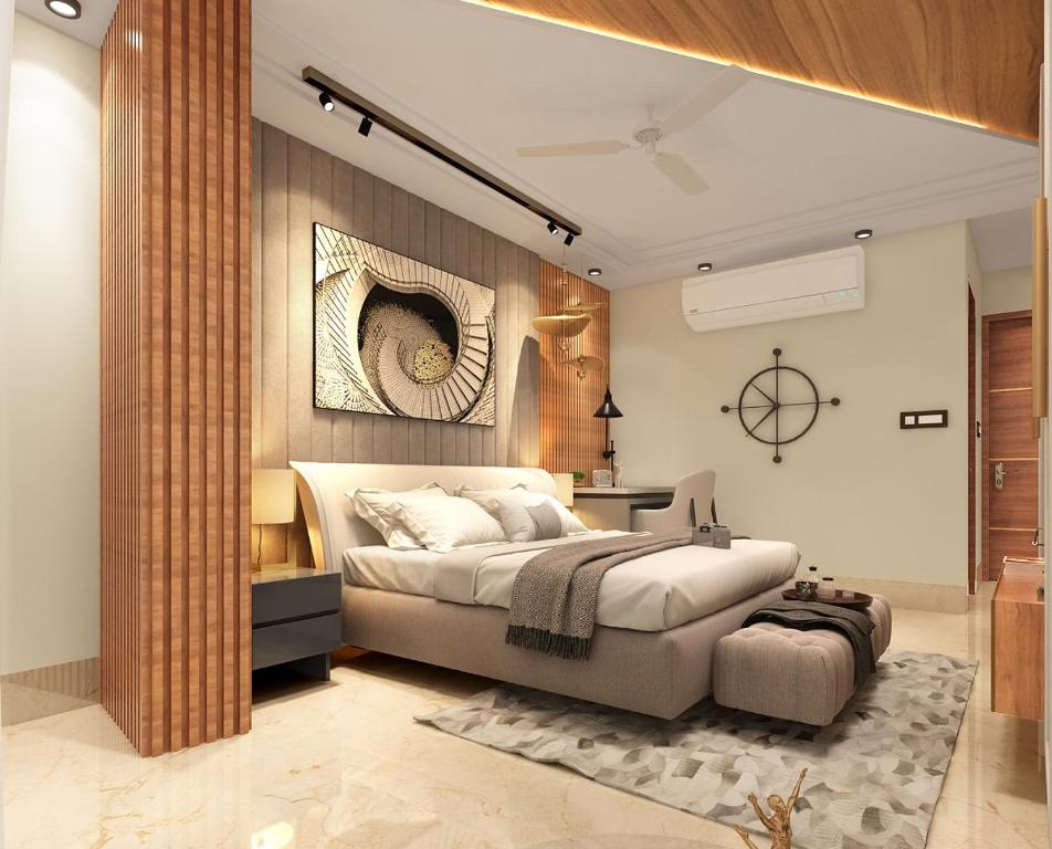 Χώρος καθιστικού στο Hotel Aroma Suites Delhi Airport