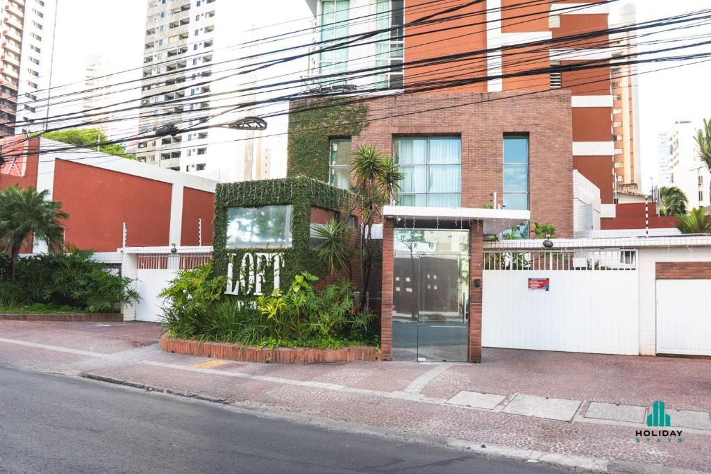 Bygningen som feriehuset ligger i