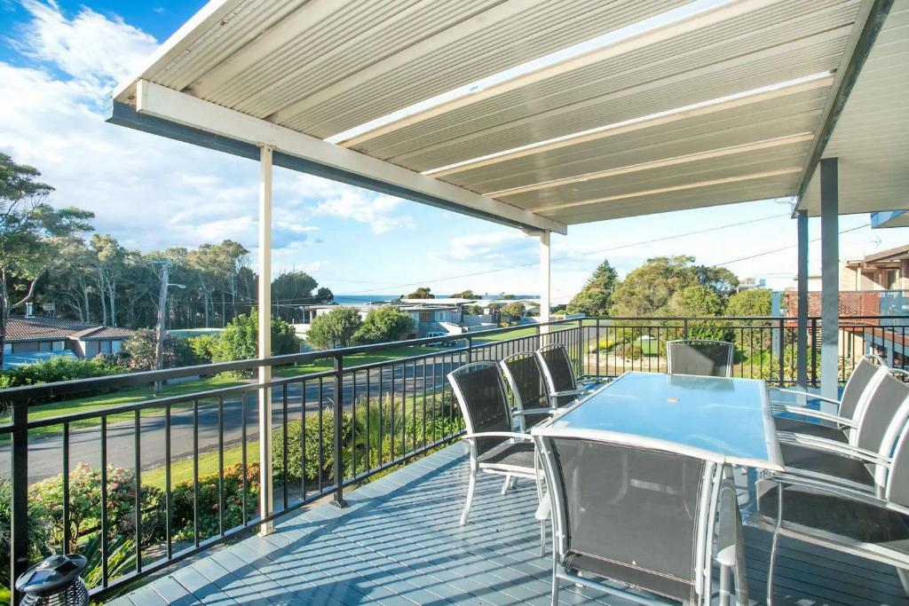 En balkon eller terrasse på MeNo's at Bawley