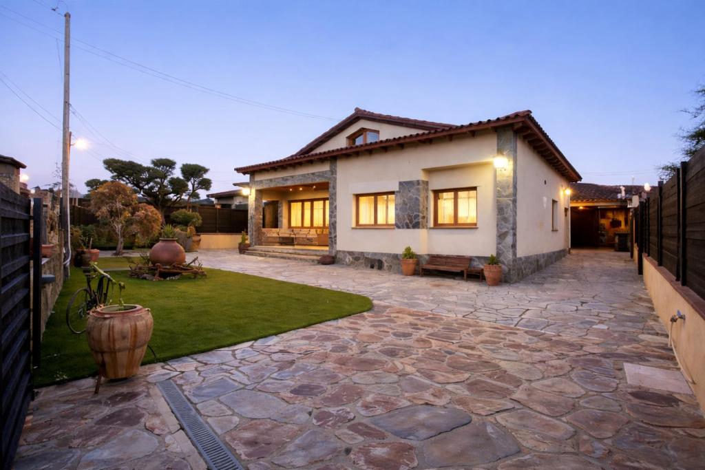 Bygningen som feriehuset ligger i