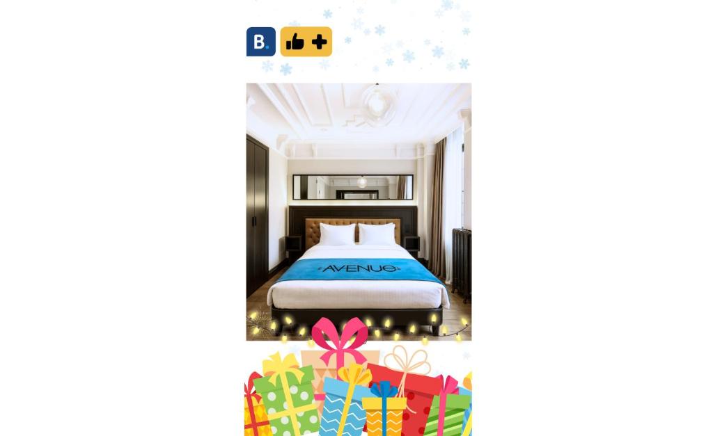 Giường trong phòng chung tại Taksim Avenue