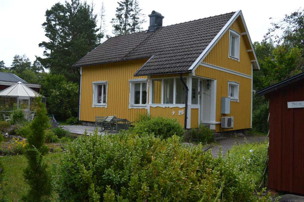 Bygningen som feriehuset ligger i