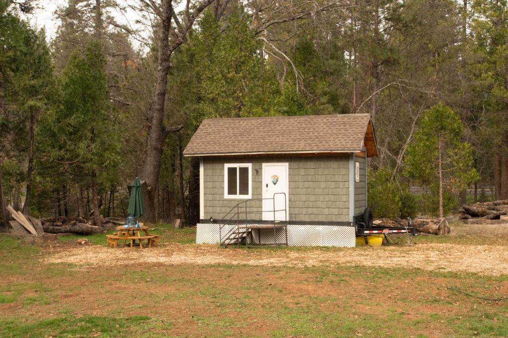 Bygningen som feriehuset ligger i