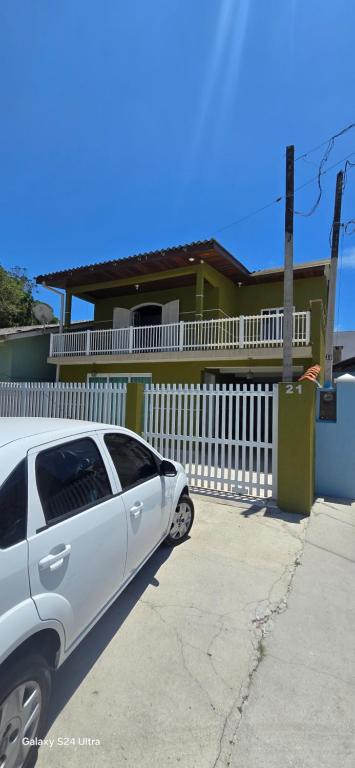 Bygningen som feriehuset ligger i