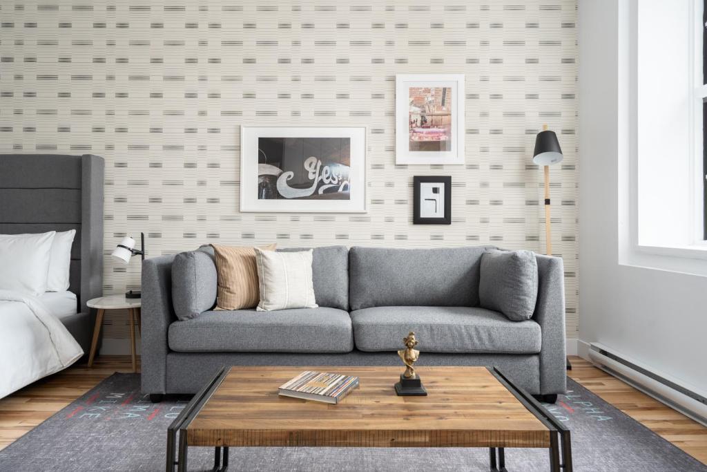 Et opholdsområde på The Alexander Hotel - Old Montreal