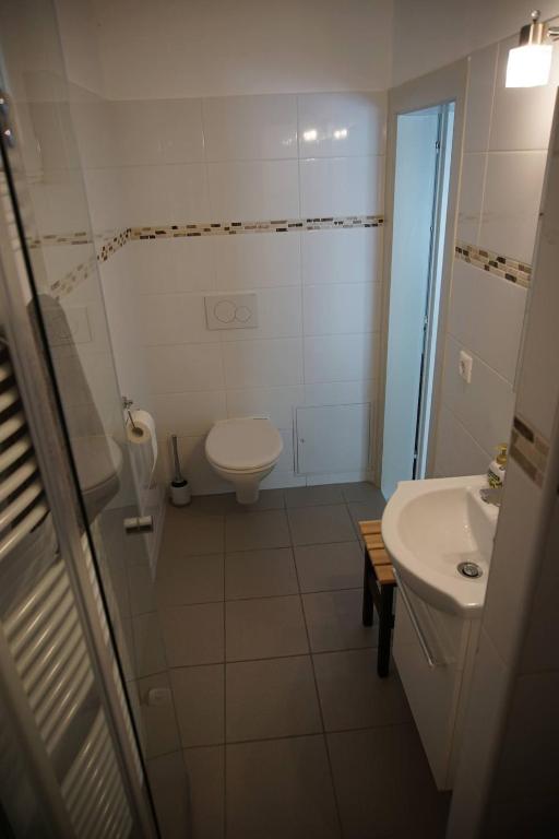 Koupelna v ubytování Das Tulpen Apartment
