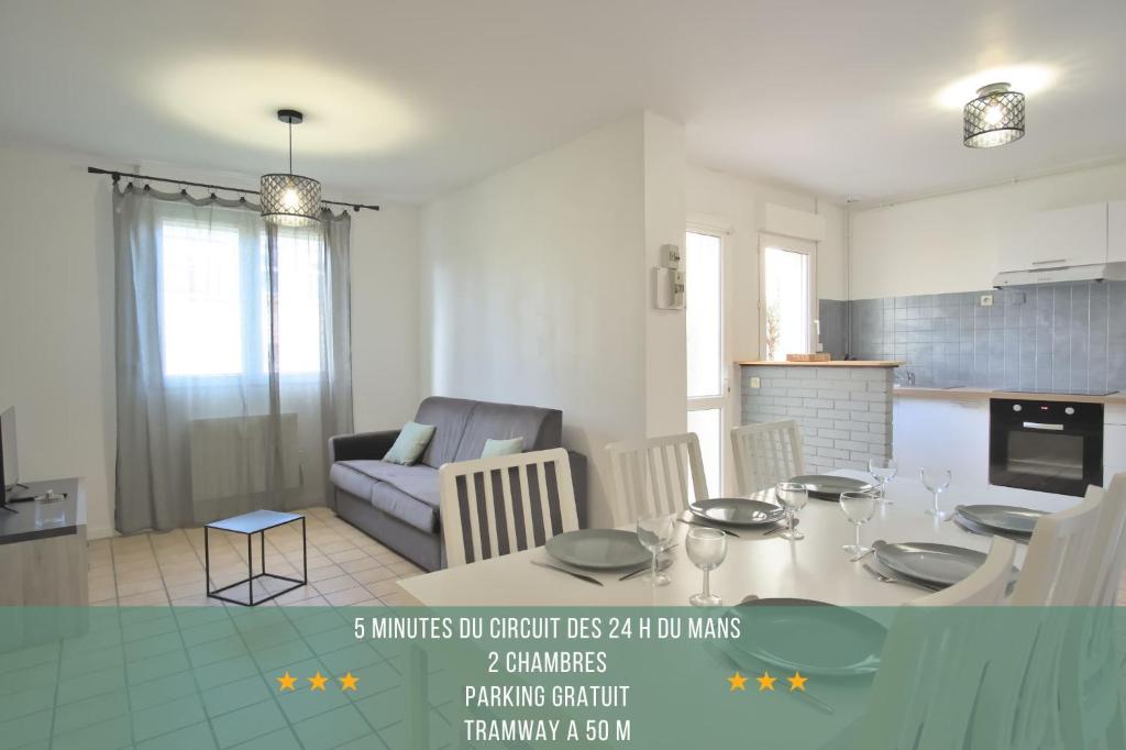 Le Georges Durand - Parking - 5 min du Circuit 24H - Wifi - 2 chambres