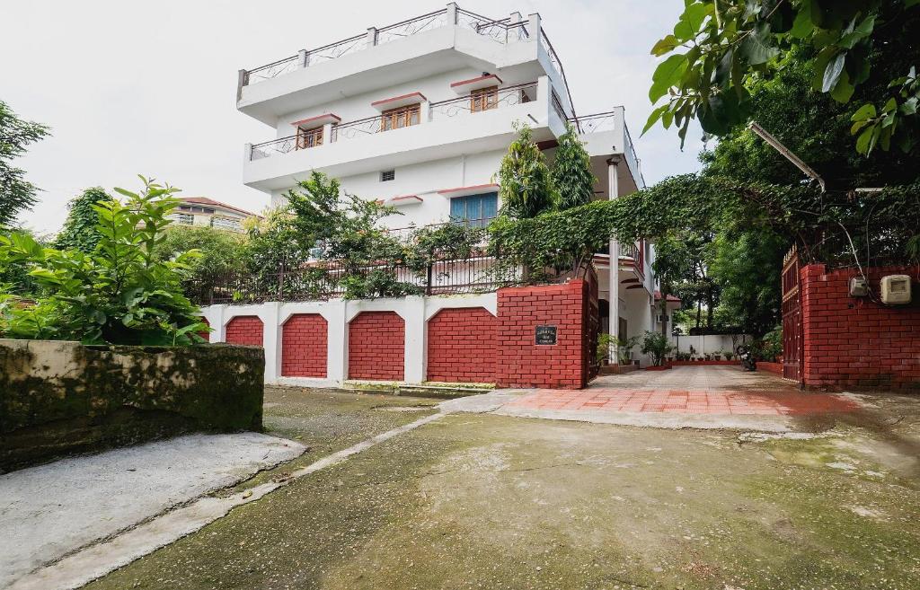 Bygningen som pensionatet ligger i