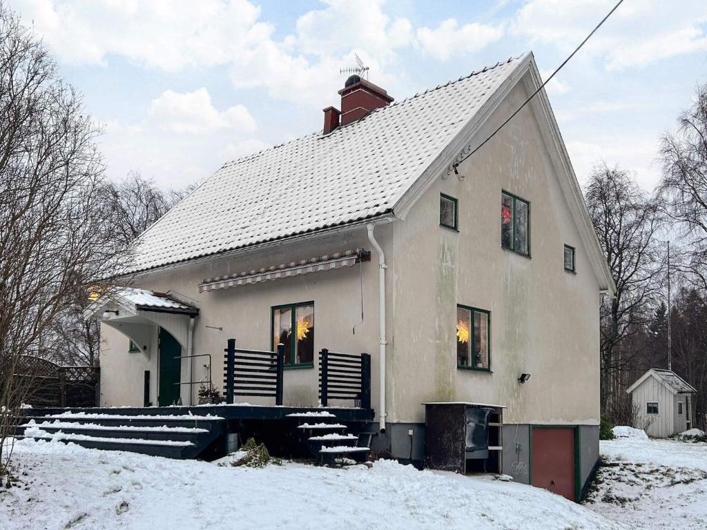 Bygningen som feriehuset ligger i