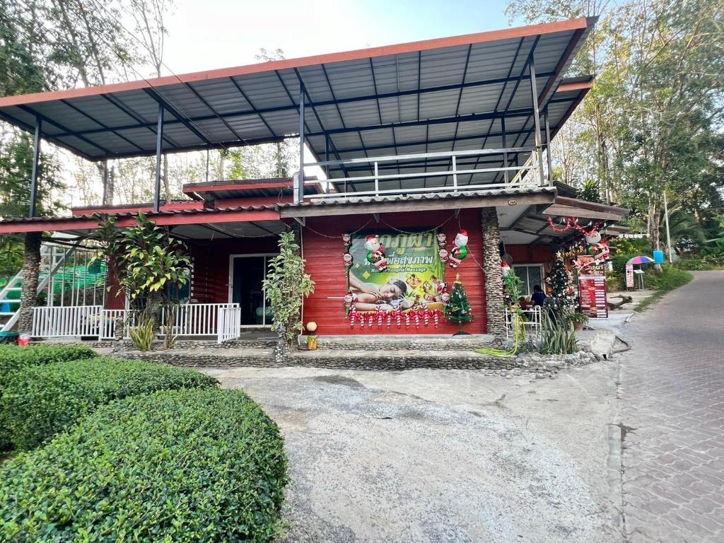 Bygningen som pensionatet ligger i