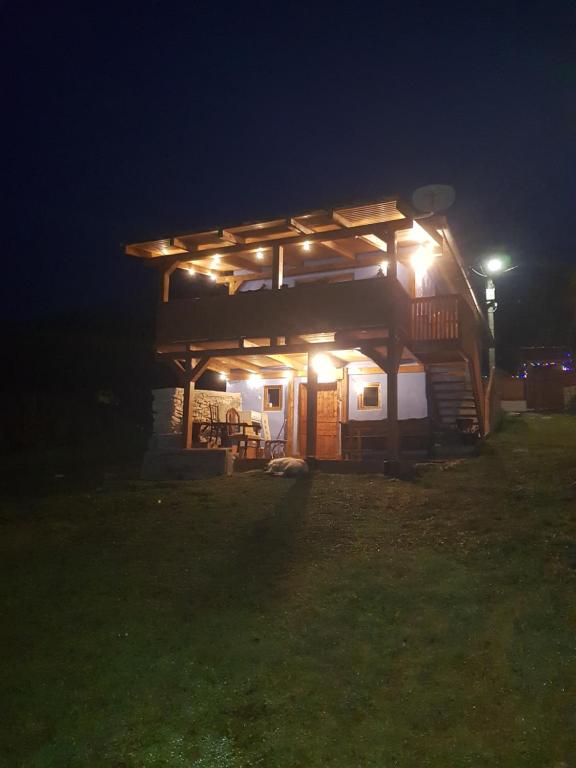 Bygningen som feriehuset ligger i