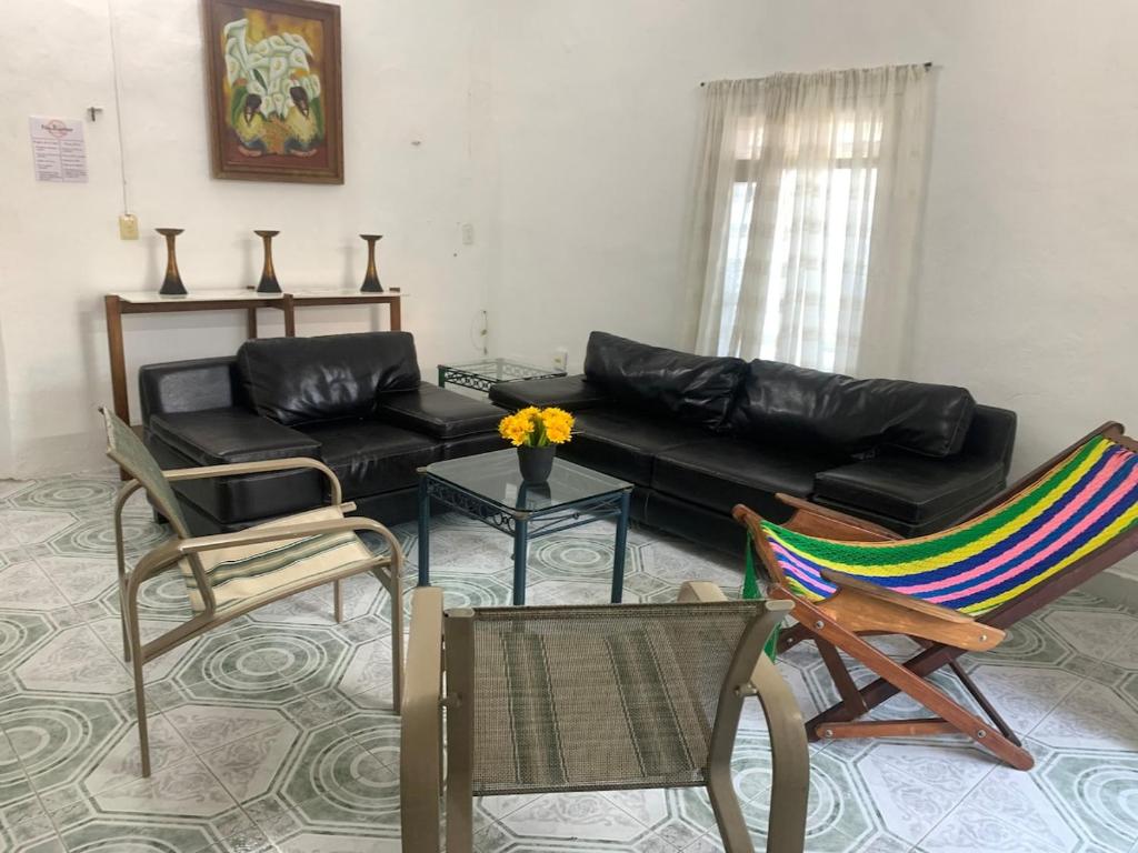 Area tempat duduk di Casa Playa Blanca