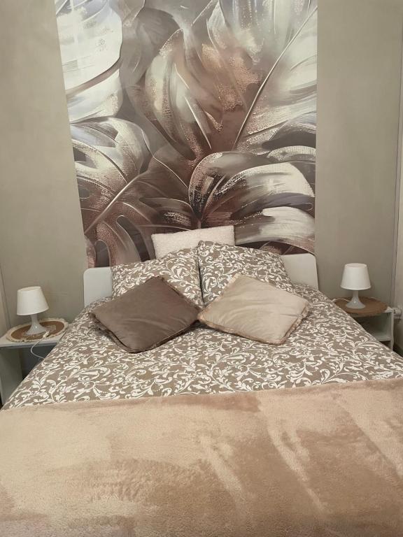 Postel nebo postele na pokoji v ubytování À l'improviste est une maison individuelle