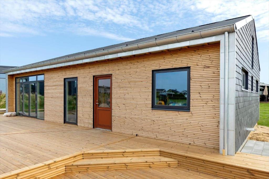 Bygningen som feriehuset ligger i