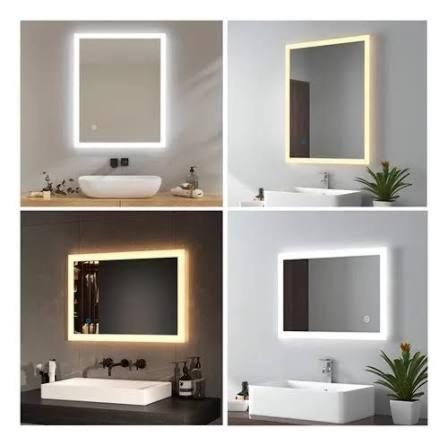 vier foto's van een badkamer met een wastafel en een spiegel bij Citi in Guadalajara