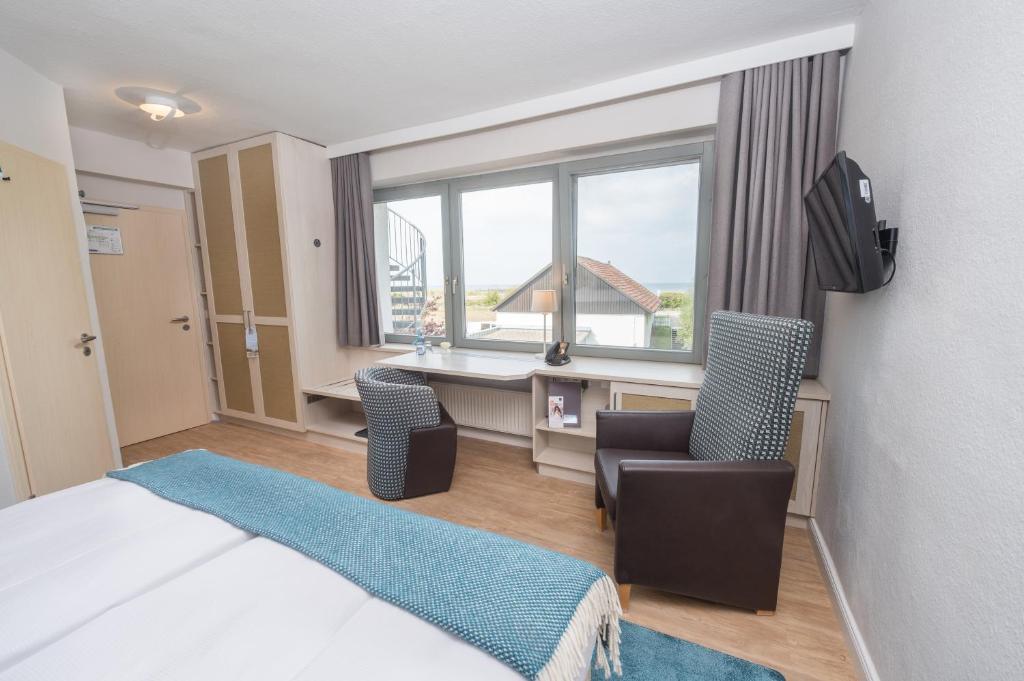 Hotel Haus am Meer ruhig gelegen 50m zum Ostseestrand - Tweepersoonskamer Met Uitzicht Op Zee