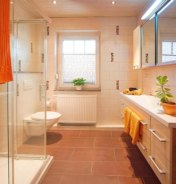 Koupelna v ubytování Gästehaus Ingrid