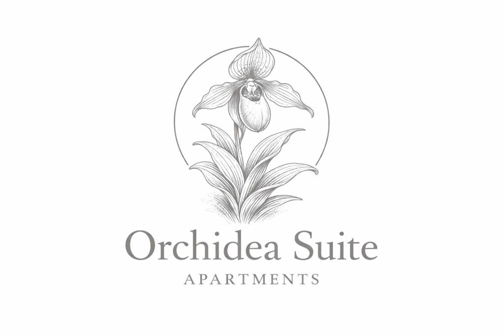 Et logo, certifikat, skilt eller en pris der bliver vist frem på Orchidea Suite Apartments