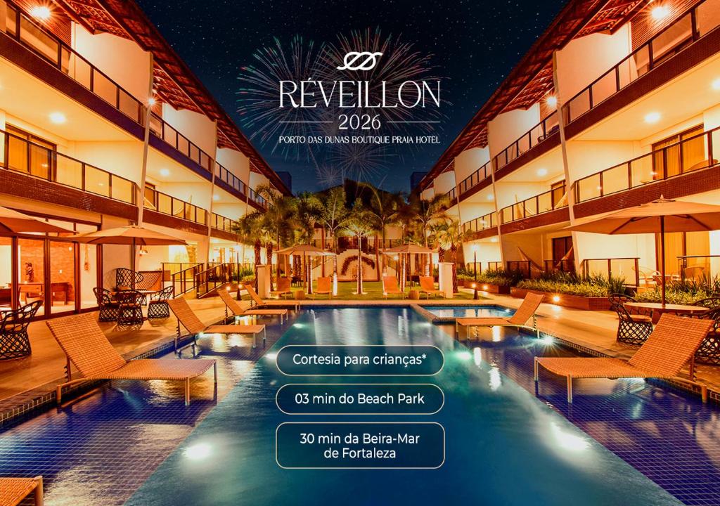 Bazén v ubytování Porto das Dunas Boutique Praia Hotel nebo v jeho okolí