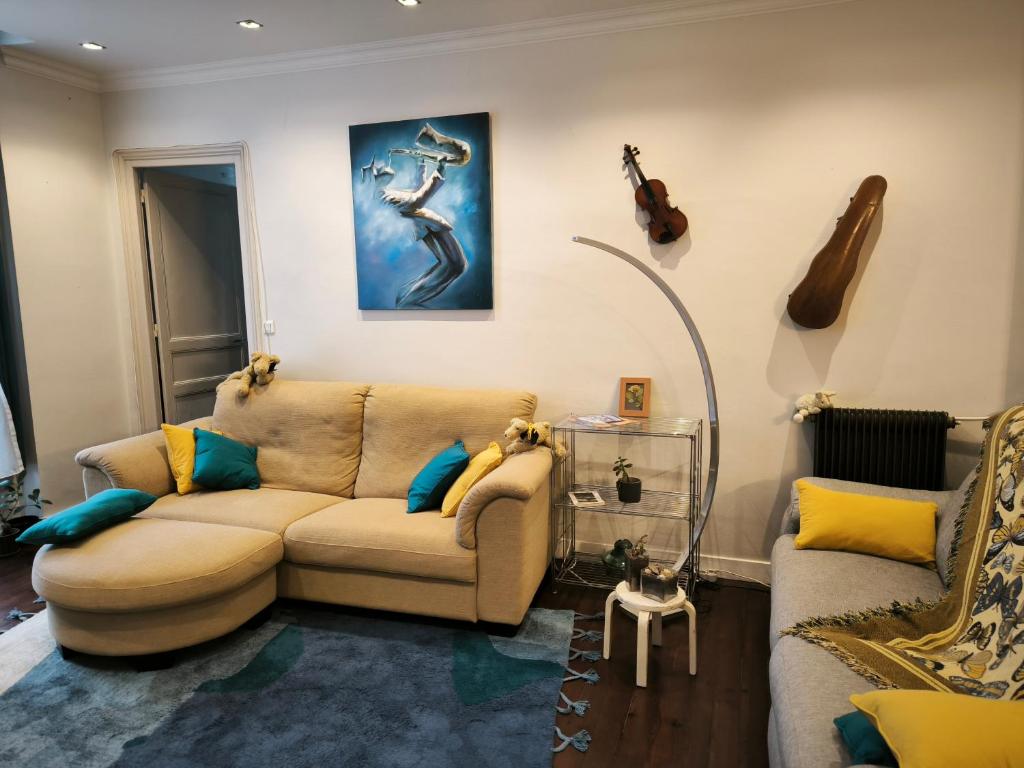 Khu vực ghế ngồi tại Cocon pyrénéen