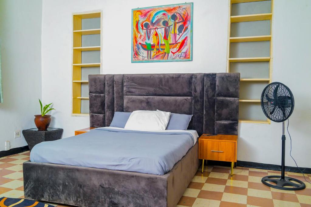 Postel nebo postele na pokoji v ubytování Henderson street lodge