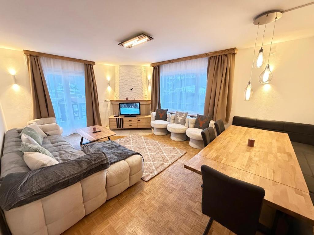 Et opholdsområde på Gruber Alpin Living