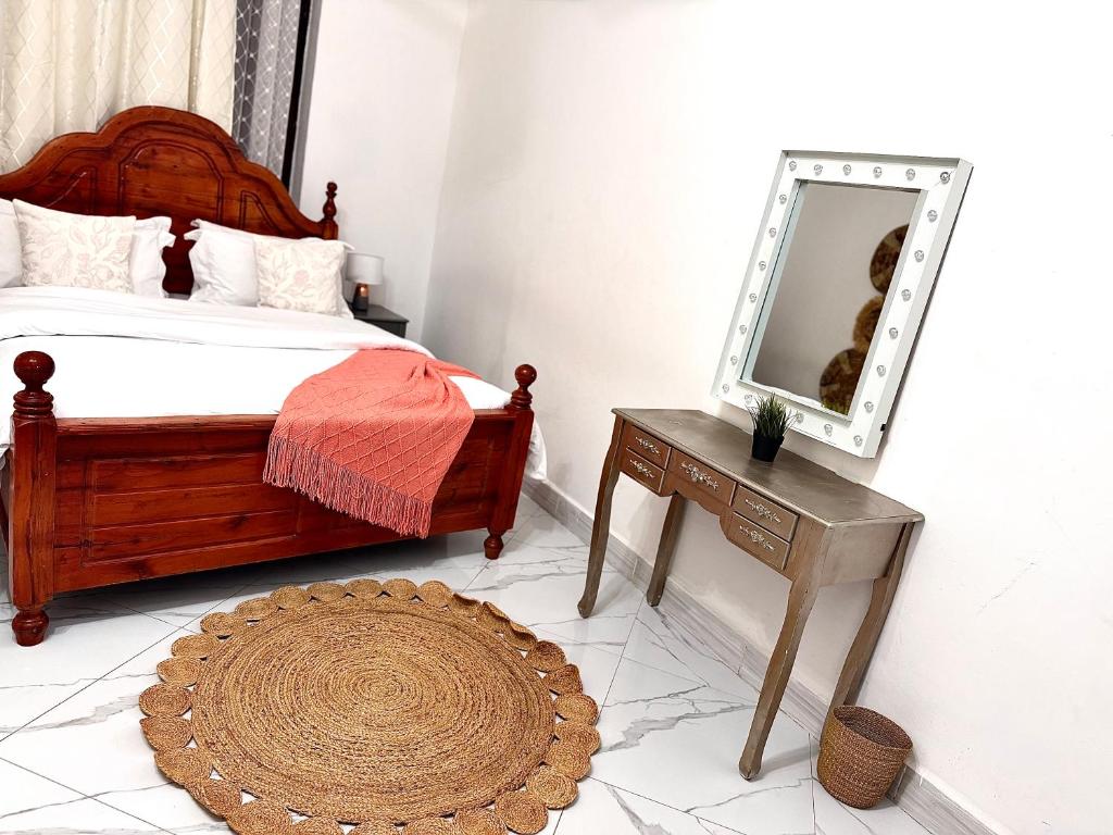 En eller flere senge i et værelse på Nashu House Stone Town