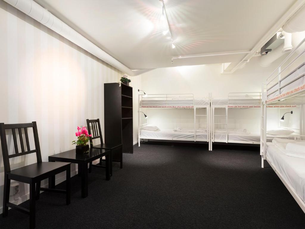 Postel nebo postele na pokoji v ubytování Stockholm Hostel