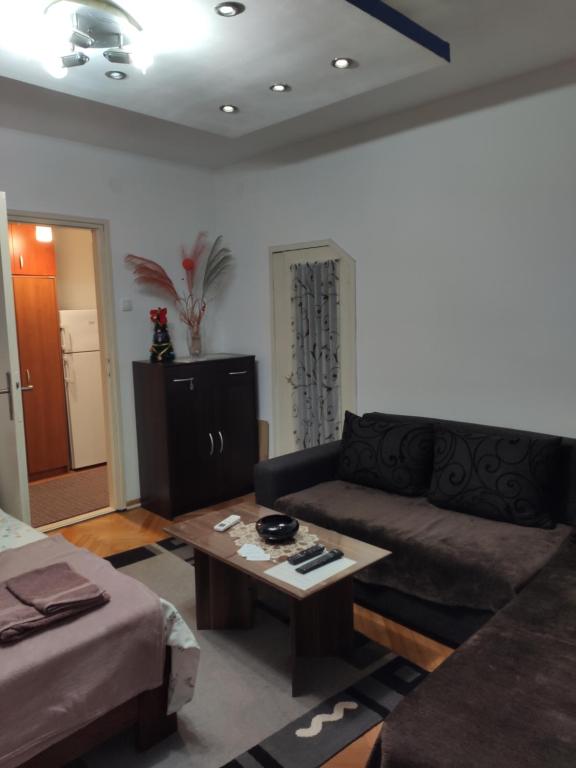 een woonkamer met een bank en een salontafel bij KS Studio in Borča