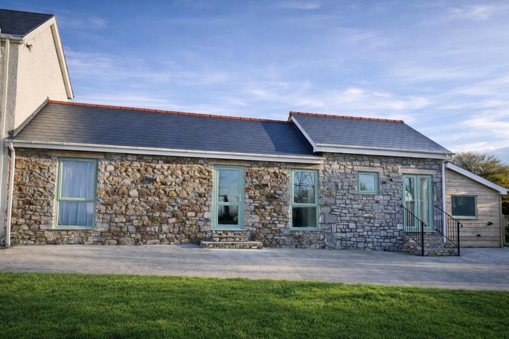 Bygningen som feriehuset ligger i