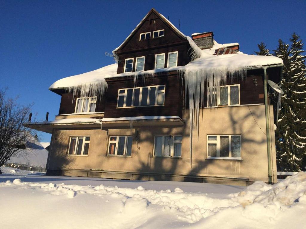 Harrachovský apartmán om vinteren