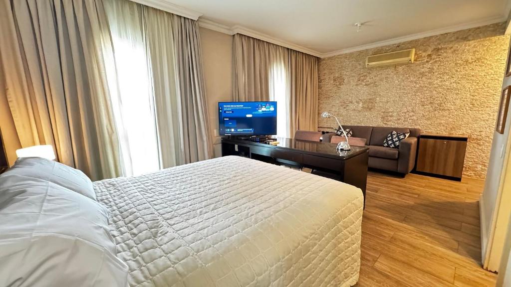 TV a/nebo společenská místnost v ubytování Hotel em Perdizes - FLAT1607 - By TorresGuest