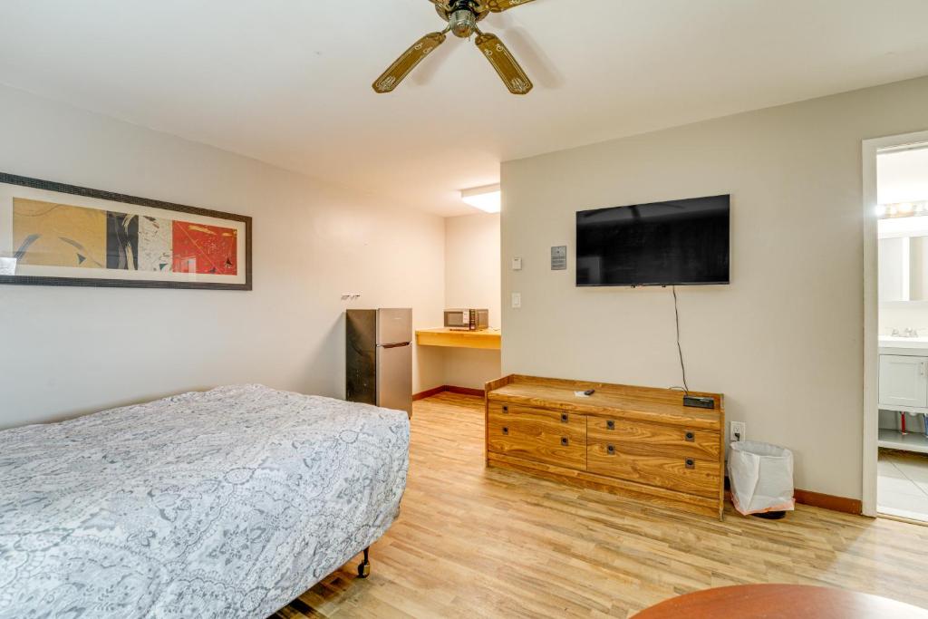 Et tv og/eller underholdning på Pet-Friendly Studio Near Pine Knob Bring Skis!