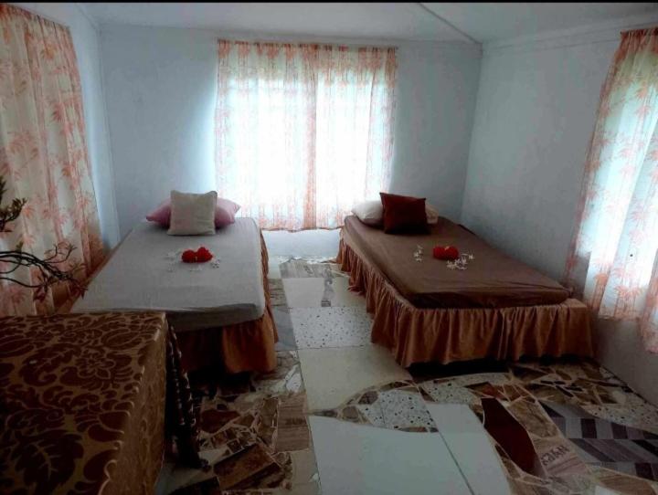 Camera con 2 letti singoli e finestra. di JayDees Home Retreat Homestay a Taveuni