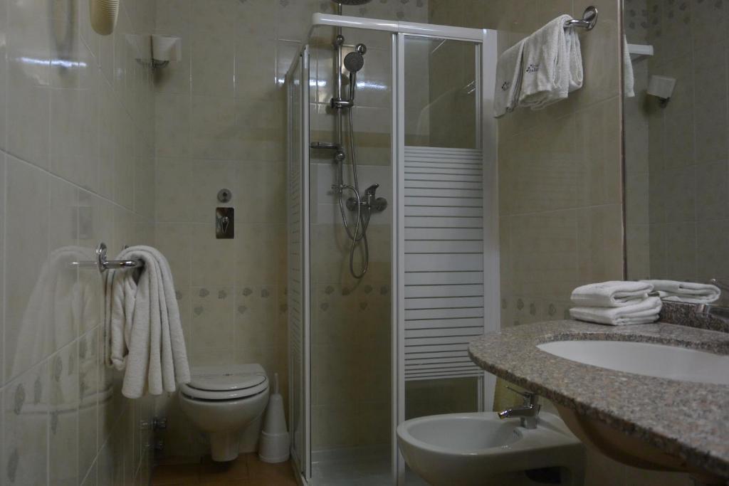 Koupelna v ubytování Hotel Italia City Center