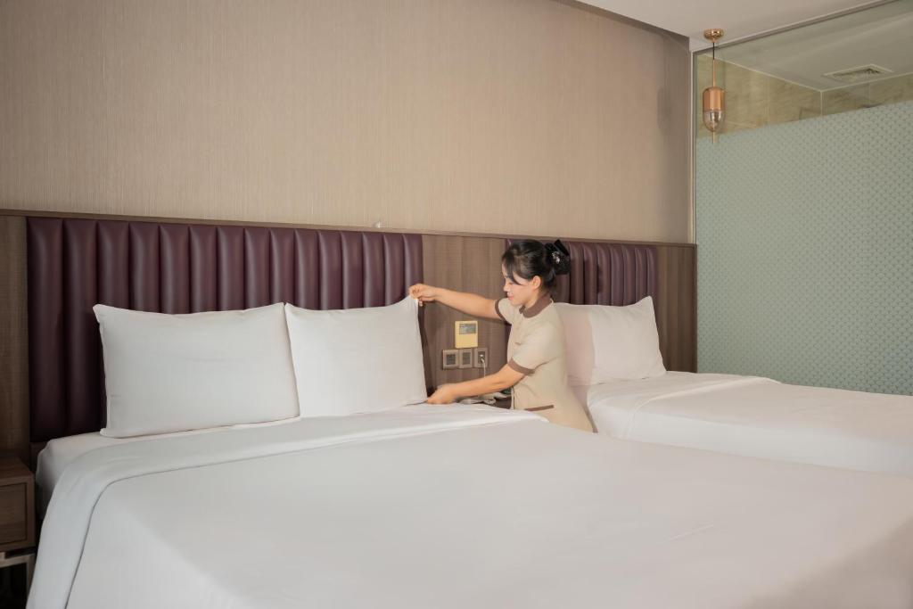 Phòng cho 3 người có Ban Công