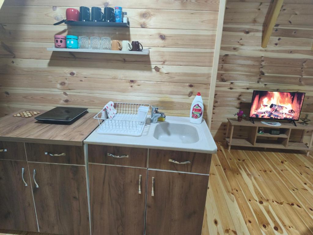 Køkken eller tekøkken på Camp Magic View