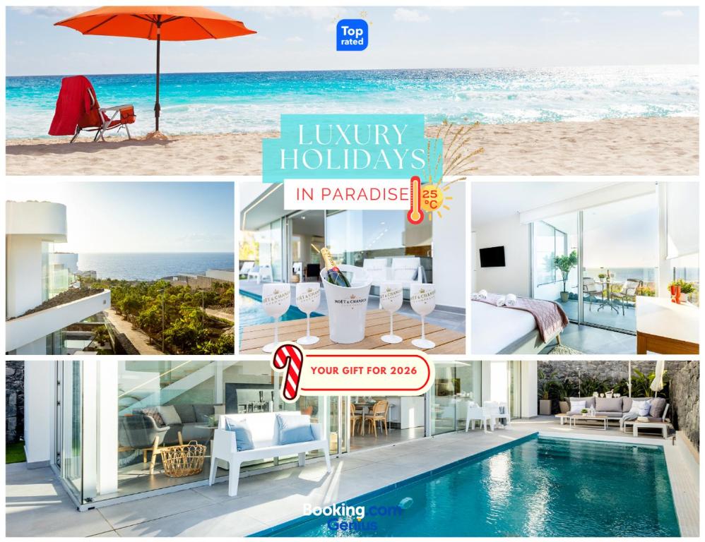 Swimmingpoolen hos eller tæt på Villa Eva