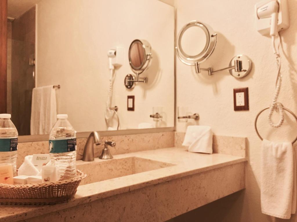 Koupelna v ubytování Hotel San Xavier