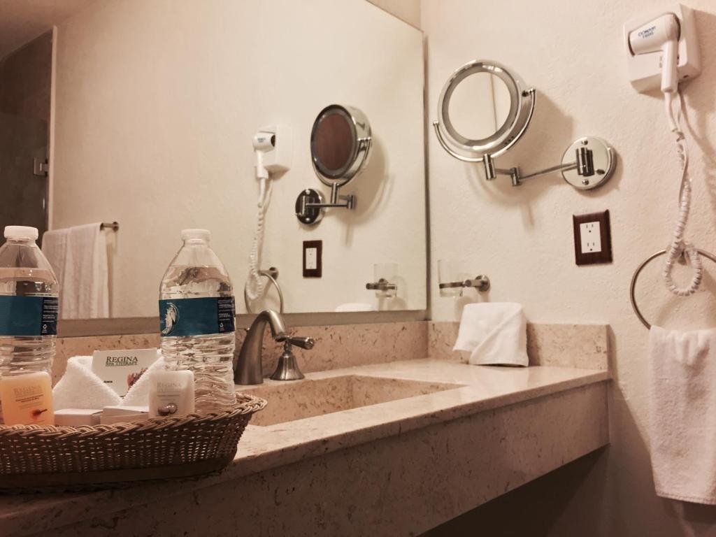 Koupelna v ubytování Hotel San Xavier