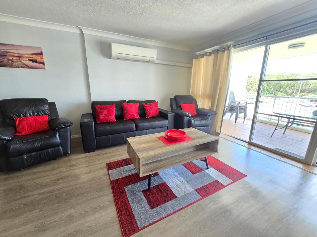 Et opholdsområde på Fairways Golf & Beach Retreat Bribie Island