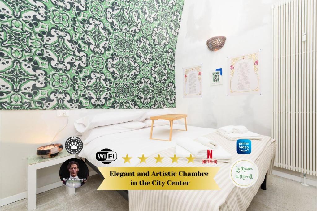 En eller flere senge i et værelse på Centro Torino - Chambre Incanto - by Cesare Marretti