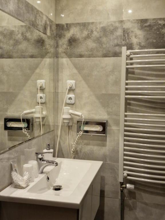 Et badeværelse på Pension Pale' Bach