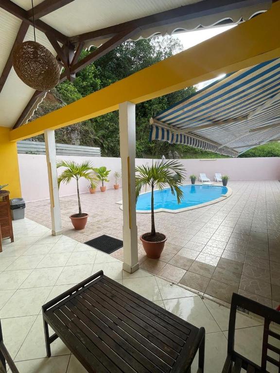 Bazén v ubytování Studio Cosy avec espace piscine à la villa Boucard nebo v jeho okolí