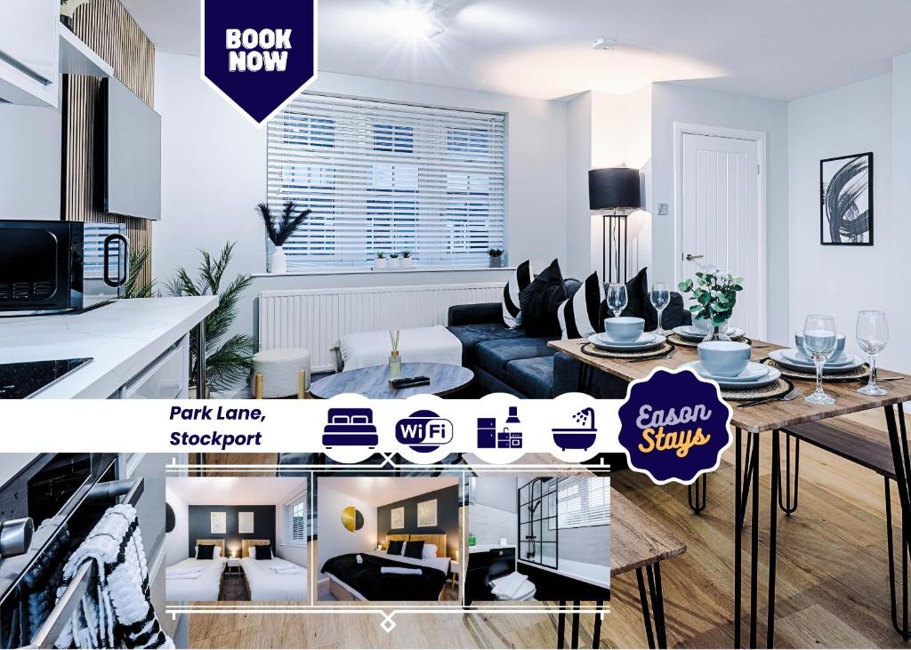 Et tv og/eller underholdning på 2 BDR House By Eason Stays Short Lets Stockport