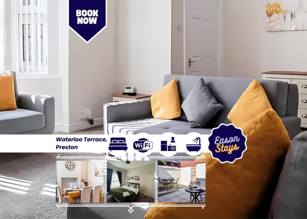 Posezení v ubytování 3 Bedroom House By Eason Stays Short Lets Preston