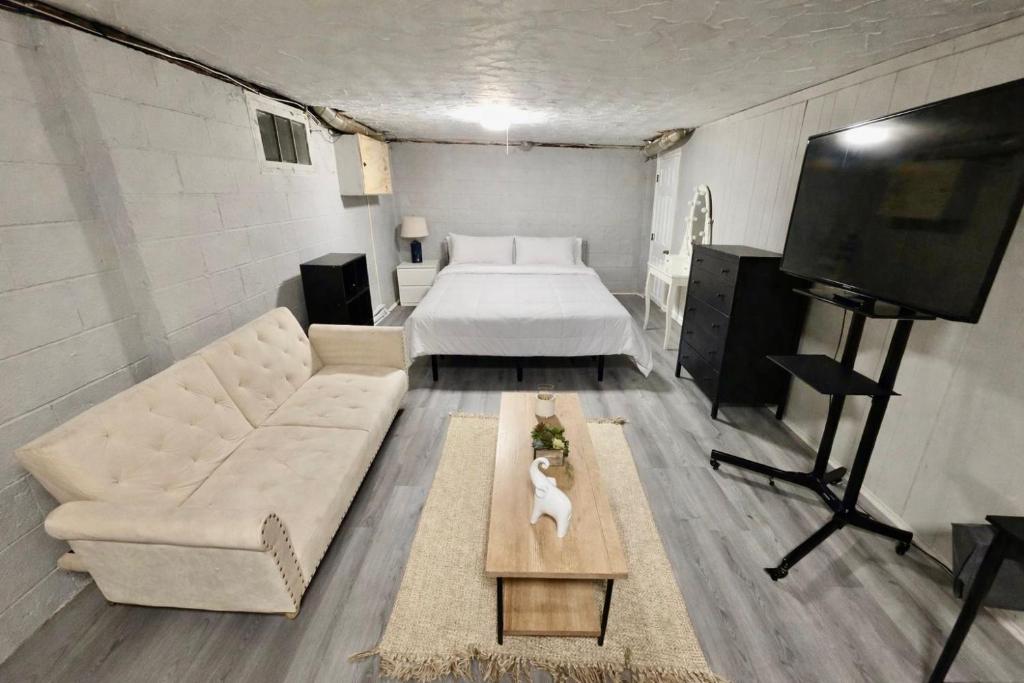 Postel nebo postele na pokoji v ubytování STUDIO Private & Beautifull