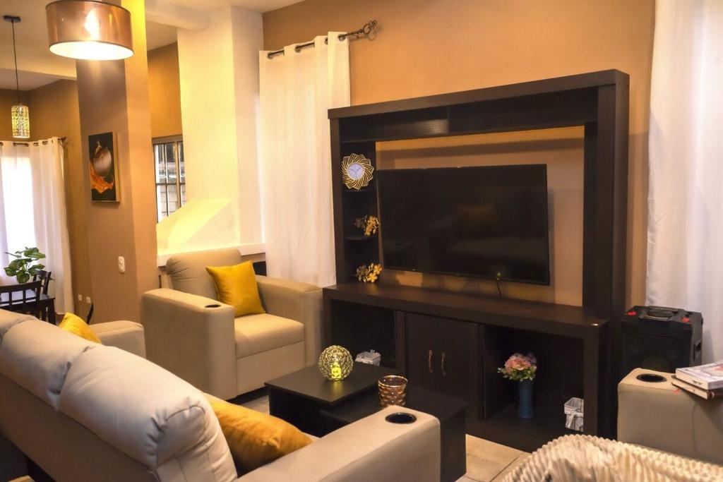 Posezení v ubytování Casa Vista Baúl