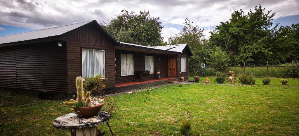 Zahrada ubytování Casa de campo Llifén Futrono Lago Ranco